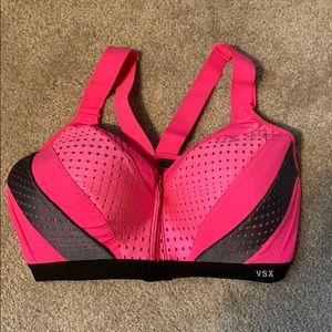 Victoria’s Secret front zip max support sports bra